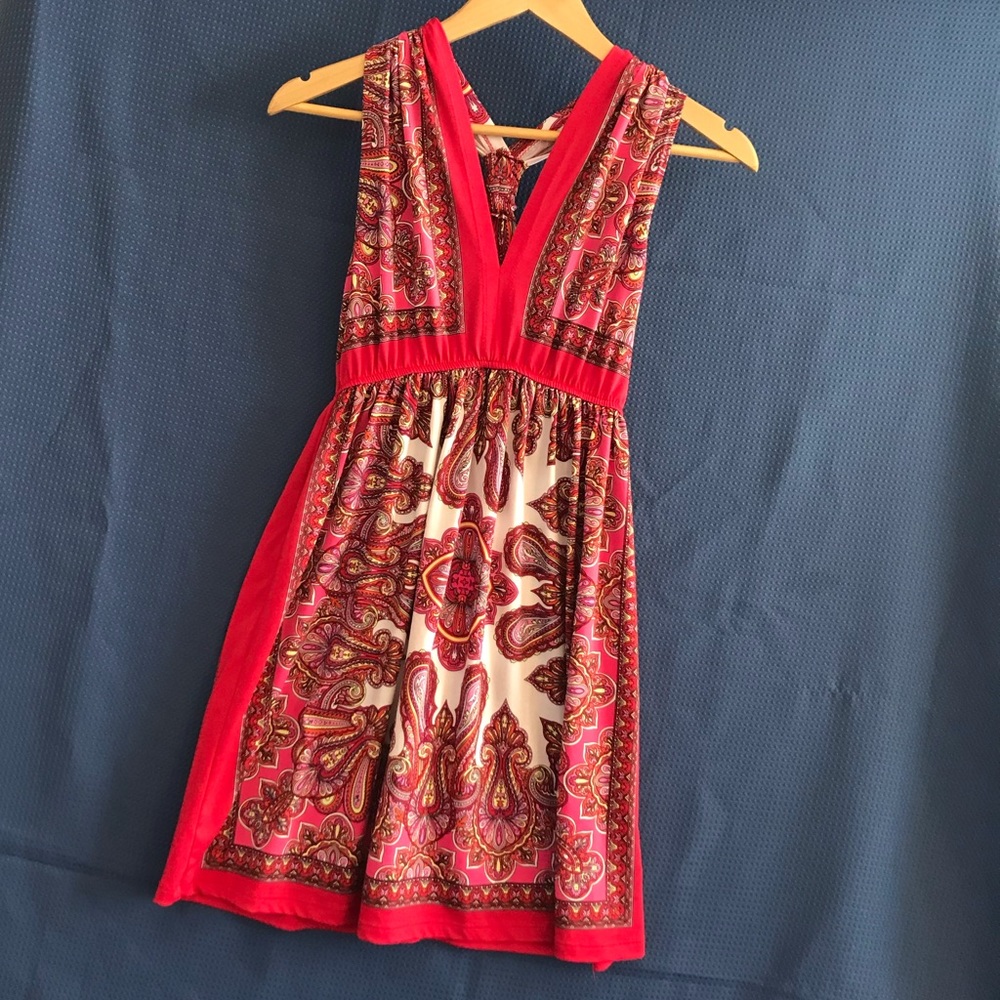 Paisley halter dress